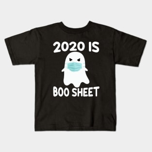 2020 Is Boo Sheet Women Men Scary Halloween Ghost in Mask Kids T-Shirt